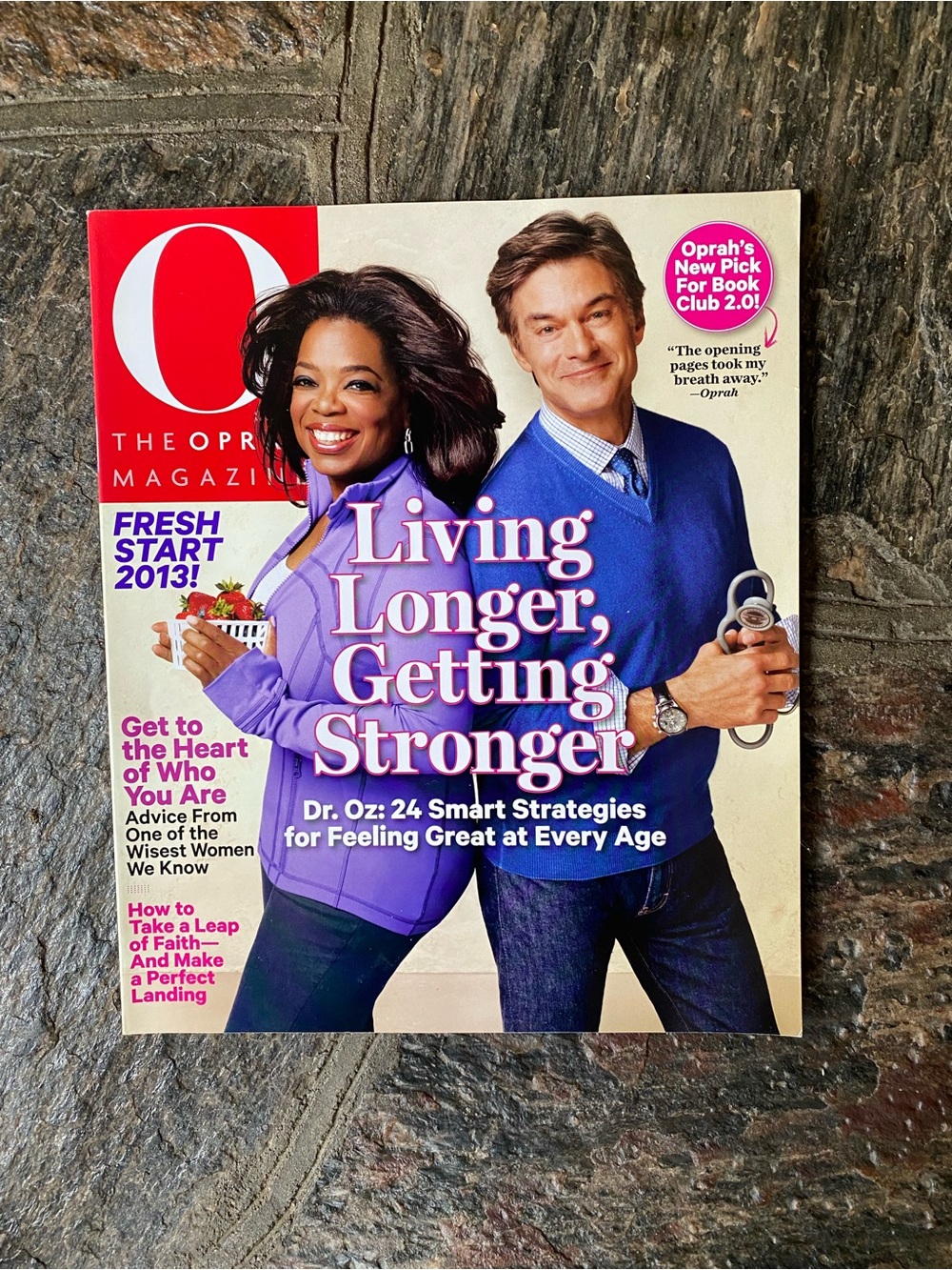 Vintage 2013 O, The Oprah Magazine — Living Longer, Getting Stronger: January